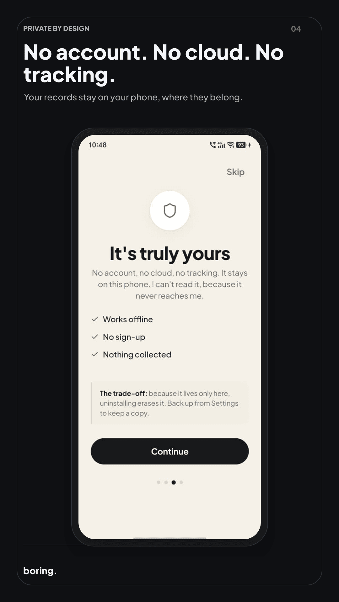 Private by design, no cloud